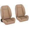 47-9251-6260-WS Pro-Low Back Bucket Seats, Cruiser Collection  Universal, Baja Tan Salerno Vinyl W/White Stitch - image 1