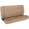 47-9255-6260-WS 55" Solid Back Bench Seat, Cruiser Collection  Universal, Baja Tan Salerno Vinyl W/White Stitch - image 1