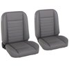 47-9250-6224-BKS Pro-Classic Bucket Seats, Cruiser Collection  Universal, Medium Earth Grey Vinyl W/Black Stitch - image 1