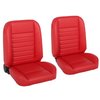 47-9250-7300G-RS Pro-Classic Bucket Seats, Cruiser Collection  Universal, Red Glossy Vinyl W/Red Stitch - image 1