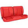 47-9253-7300G-WS 60" Split Back Bench Seat, Cruiser Collection  Universal, Red Glossy Vinyl W/White Stitch - image 1