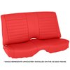 46-80800-7300G-RS 53" Rear Seat Upholstery, Cruiser Collection  1967-1969 Chevy Camaro Coupe, Red Glossy Vinyl W/Red Stitch - image 1