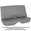 46-80802-6224-BKS 48" Rear Seat Upholstery,  1968 Chevy Camaro Hardtop, Medium Earth Grey Vinyl W/Black Stitch - image 1