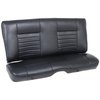 46-85800-2295-BS Rear Seat Upholstery, Cruiser Collection  1986-1987 Chevy Monte Carlo Coupe, Black Madrid Vinyl W/Blue Stitch - image 1