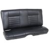 46-85800-2295-WS Rear Seat Upholstery, Cruiser Collection  1986-1987 Chevy Monte Carlo Coupe, Black Madrid Vinyl W/White Stitch - image 1