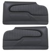 11-83800-2295-BKS Front Molded Door Panels, Sport Pattern  1959 Chevy Impala 2-Door Hardtop, Black Madrid Vinyl W/Black Stitch - image 1
