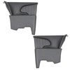 11-83880-2295-BKS Rear Molded Quarter Panels, Sport Pattern  1959 Chevy Impala 2-Door Hardtop, Black Madrid Vinyl W/Black Stitch - image 1