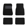 34-M71600-801 Floor Mat Set, 1967-1968 Mercury Cougar Coupe, Black Cut Pile Carpet - image 1