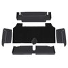 34-T71600-6525-301 6 PC  Trunk Kit, Sport Pattern  1967-1968 Mercury Cougar Coupe, Black Verona Vinyl, Black Loop Carpet - image 1