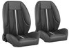 47-9316-500-BKS-S1 Pro-Low Back Bucket Seats, Sport-AR2 Pattern  Black Distressed Vinyl W/Black Stitch/Red Stripe - image 1