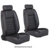 47-9290-6525-BKS Pro-Trans-Am Bucket Seats W/Mini Headrest, Sport Pattern  Charcoal Black Verona Vinyl W/Black Stitch - image 1