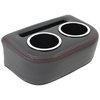 25-83150-6525-RS Universal Solid-Back Bench Seat Cup Holder Charcoal Black Verona Vinyl W/Red Stitch - image 1