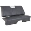 47-83800-6525-RS Rear Seat Upholstery, Sport Universal Pattern  1959 Chevy Impala, Charcoal Black Verona Vinyl W/Red Stitch - image 1