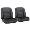 47-9680-6525-BKS Pro-Classic C1 Corvette Bucket Seats, 1961-1962 Chevy Corvette, Charcoal Black Verona Vinyl W/Black Stitch - image 1