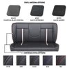 47-9999-6525-BKS-S1 55" Solid Back Bench Seat, Sport-AR2 Pattern  Charcoal Black Verona Vinyl W/Black Stitch/White Stripe - image 1