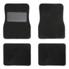 34-M81500-907 Floor Mat Set, 1982-1992 Chevy/Pontiac, Camaro/Firebird Coupe/T-Top, Black German Squareweave - image 1