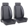 47-9404-6470 So-Cal Bucket Seat with Bolsters W/Mini Headrest, Black Yukon Cricket Vinyl - image 1