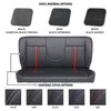 47-9999-6525-RS-S3 55" Solid Back Bench Seat, Sport-AR2 Pattern  Charcoal Black Verona Vinyl W/Red Stitch/Red Stripe - image 1