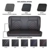 47-9993-6525-6525-RS 55" Solid Back Bench Seat, Sport-S Pattern  Charcoal Black Verona Vinyl W/Red Stitch - image 1