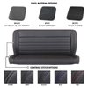 47-9952-500-WS 60" Solid Back Bench Seat, Sport-Long Pattern  Black Distressed Vinyl W/White Stitch - image 1