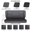 47-9966-500-WS 60" Solid Back Bench Seat, Sport-DD Pattern  Black Distressed Vinyl W/White Stitch - image 1