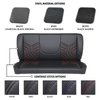 47-9968-500-BS 60" Solid Back Bench Seat, Sport-DDL Pattern  Black Distressed Vinyl W/Blue Stitch - image 1