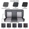 47-9993-6525-7042-BS 55" Solid Back Bench Seat, Sport-S Pattern  Charcoal Verona Vinyl, Medium Graphite Unisuede W/Blue Stitch - image 1