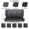 47-9998-2295-GS 55" Solid Back Bench Seat, Sport-DDL Pattern  Black Madrid Vinyl W/Gray Stitch - image 1