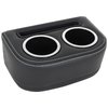 25-83150-2295-WS Universal Solid-Back Bench Seat Cup Holder Black Madrid Vinyl W/White Stitch - image 1