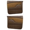 11-83003-509-506-WS Front Molded Door Panels, 1967-72 Chevy/GMC Truck/Blazer/Jimmy, Distressed Brown Vinyl - image 1