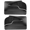 11-83500-2295-BKS Front Molded Door Panels, Sport Pattern, 1955-57 Chevy Bel Air, Black Madrid Vinyl/Black Stitch - image 1