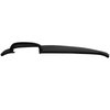 26-83501-2295-BKS Dash Pad Sport Pattern 1957 Chevy Hardtop, Sedan, Wagon, Nomad, Black Madrid Vinyl W/Black Stitch - image 1