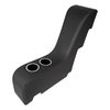 25-83005-2295-BKS Molded Waterfall Console, 1955-59 Chevy/GMC Truck, Black Madrid Vinyl W/Black Stitch - image 1