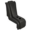 25-8302-2295-BKS Molded Waterfall Console, Sport Pattern, 1973-87 Chevy/GMC C/K Trucks, Black Madrid Vinyl W/Black Stitch - image 1