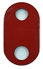 1005R Spohn 1005R Torque Arm Rotator Plate for Solid Rotator [Bright Red] - image 1