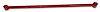 141R Tubular Panhard Bar w/ Polyurethane Bushings, 1959-1964 Chevy B-Body [Bright Red] - image 1