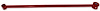 151-172R Tubular Panhard Bar w/ Polyurethane Bushings, 1965-1970 Chevy B-Body [Bright Red] - image 1
