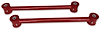 201R Rear Lower Control Arms w/ Polyurethane Bushings, 1982-2002 GM F-Body [Red] - image 1