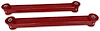 202R Rear Lower Control Arms w/ Polyurethane Bushings, 1982-2002 GM F-Body [Red] - image 1