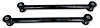 221B Rear Lower Control Arms w/ Polyurethane Bushings, 1964-1972 GM A-Body [Black] - image 1