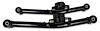 242B Rear Lower Control Arms w/ Polyurethane Bushings, 1959-1964 Chevy B-Body [Black] - image 1