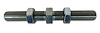 625-MM 5/8 in.-18 RH Male x 5/8 in.-18 LH Male Double Adjuster, 4140 Chrome Moly [Zinc Plated] - image 1