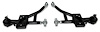 741-4130B Tubular 4130N Front Lower A-Arms w/ Rod Ends, 1993-2002 GM F-Body [Gloss Black] - image 1