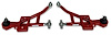 741R Tubular Front Lower A-Arms w/ Rod Ends, 1993-2002 GM F-Body [Bright Red]
