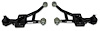 745B Tubular Front Lower A-Arms w/ Pivot Joints, 1993-2002 GM F-Body [Gloss Black]