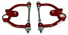 755-DELR Tubular Front Upper A-Arms w/ Delrin Bushings, GM G-Body & S-10 [Bright Red] - image 1