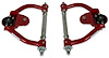 756R-K5208T Tubular Front Upper A-Arms w/ Poly Bushings, GM G-Body & S-10 [Bright Red] - image 1