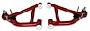 781-FMR-DELR Tubular Front Lower A-Arms w/ Delrin Bushings, 1982-1992 GM F-Body [Bright Red] - image 1