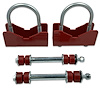 901-300R Rear Sway Bar Mounting Kit, 2.75 in.-3.00 in. Axle Tube Dia., 82-02 GM F-Body [Red] - image 1