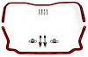 926-SELR Front & Rear Sway Bars Set, Spherical Front End Links, 1964-1972 GM A-Body [Red] - image 1